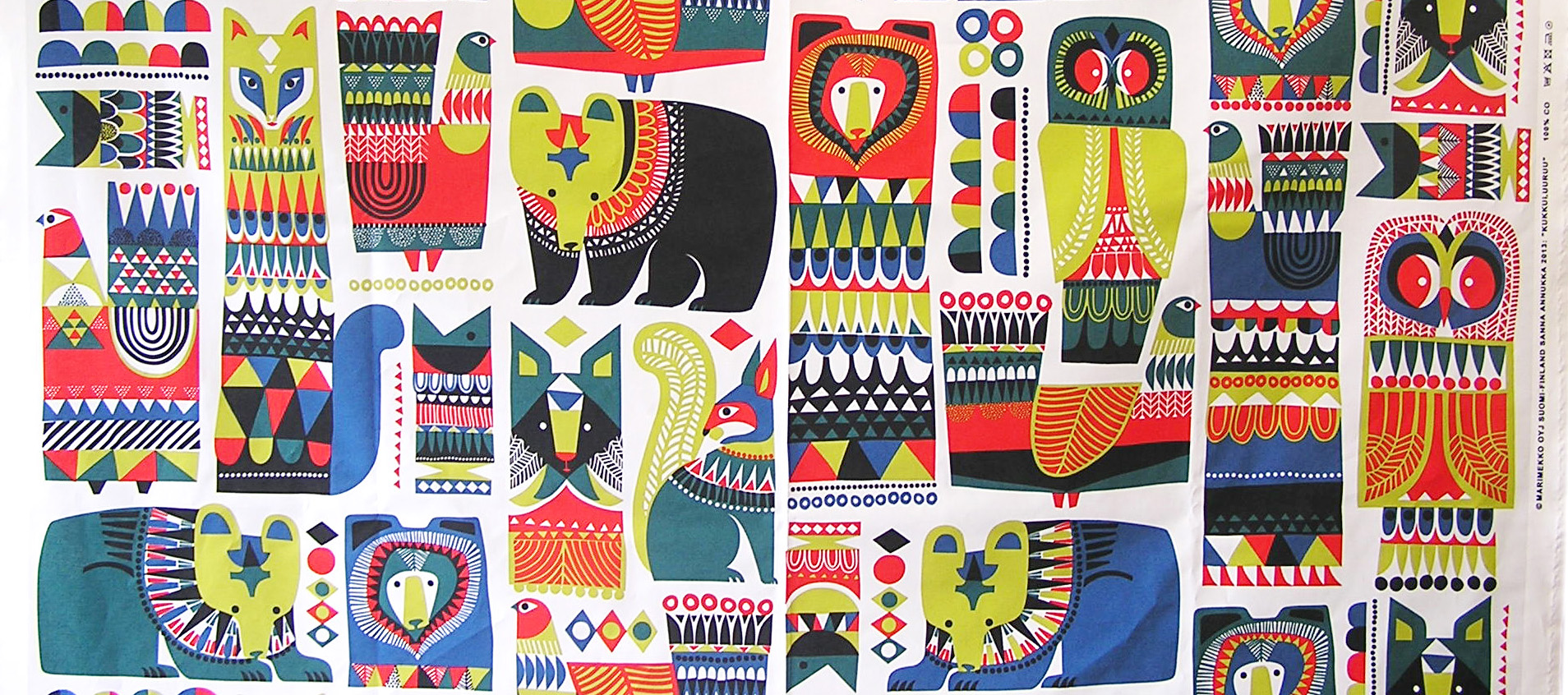 マリメッコ marimekko ファブリック 布地 KUKKULUURUU クックルールー